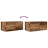 Kép 10/11 - 2 db antik fa szerelt fa fali TV-szekrény 60x31x25,5 cm