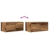 Kép 10/11 - 2 db antik fa szerelt fa fali TV-szekrény 60x31x25,5 cm