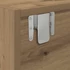 Kép 11/11 - Kézműves tölgy színű szerelt fa TV-szekrény 60x31x25,5 cm