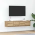 Kép 1/11 - 2 db kézműves tölgy szerelt fa TV-szekrény 60x31x25,5 cm