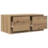 Kép 5/11 - 2 db kézműves tölgy szerelt fa TV-szekrény 60x31x25,5 cm