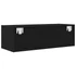 Kép 8/11 - Fekete tölgy színű szerelt fa TV-szekrény 80x31x25,5 cm