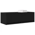 Kép 4/11 - 2 db fekete tölgy színű szerelt fa TV-szekrény 80x31x25,5 cm