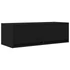 Kép 6/11 - 2 db fekete tölgy színű szerelt fa TV-szekrény 80x31x25,5 cm
