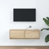 Kép 3/11 - Sonoma tölgy színű szerelt fa fali TV-szekrény 80x31x25,5 cm