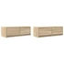 Kép 2/11 - 2 db sonoma tölgy színű szerelt fa TV-szekrény 80x31x25,5 cm