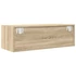 Kép 9/11 - 2 db sonoma tölgy színű szerelt fa TV-szekrény 80x31x25,5 cm