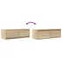 Kép 10/11 - 2 db sonoma tölgy színű szerelt fa TV-szekrény 80x31x25,5 cm