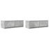 Kép 2/11 - 2 db betonszürke szerelt fa TV-szekrény 80x31x25,5 cm