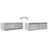 Kép 10/11 - 2 db betonszürke szerelt fa TV-szekrény 80x31x25,5 cm