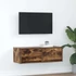 Kép 1/11 - Füstös tölgy színű szerelt fa TV-szekrény 80x31x25,5 cm