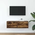 Kép 3/11 - Füstös tölgy színű szerelt fa TV-szekrény 80x31x25,5 cm