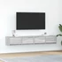 Kép 1/11 - 2 db szürke sonoma szerelt fa fali TV-szekrény 80x31x25,5 cm