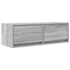 Kép 6/11 - 2 db szürke sonoma szerelt fa fali TV-szekrény 80x31x25,5 cm