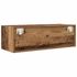 Kép 9/11 - 2 db antik fa szerelt fa fali TV-szekrény 80x31x25,5 cm