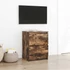 Kép 1/11 - Füstös tölgy színű szerelt fa TV-szekrény 40x35x54 cm