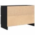 Kép 8/11 - Fekete szerelt fa TV-szekrény 80x35x54 cm