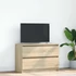 Kép 1/11 - Sonoma tölgy színű szerelt fa TV-szekrény 80x35x54 cm