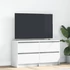 Kép 1/11 - Fehér szerelt fa TV-szekrény 100x35x54 cm