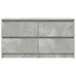 Kép 6/11 - Betonszürke szerelt fa TV-szekrény 100x35x54 cm