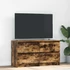 Kép 1/11 - Füstös tölgy színű szerelt fa TV-szekrény 100x35x54 cm