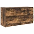 Kép 2/11 - Füstös tölgy színű szerelt fa TV-szekrény 100x35x54 cm
