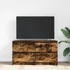 Kép 3/11 - Füstös tölgy színű szerelt fa TV-szekrény 100x35x54 cm
