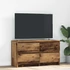 Kép 1/11 - Antik fa színű szerelt fa TV-szekrény 100x35x54 cm