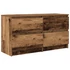 Kép 2/11 - Antik fa színű szerelt fa TV-szekrény 100x35x54 cm