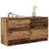 Kép 4/11 - Antik fa színű szerelt fa TV-szekrény 100x35x54 cm