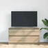 Kép 3/11 - Sonoma tölgy színű szerelt fa TV-szekrény 100x35x54 cm