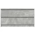 Kép 6/11 - Betonszürke szerelt fa TV-szekrény 100x35x54 cm