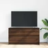 Kép 3/11 - Barna tölgyszínű szerelt fa TV-szekrény 100x35x54 cm