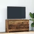 Kép 1/11 - Antik fa színű szerelt fa TV-szekrény 100x35x54 cm