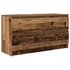 Kép 2/11 - Antik fa színű szerelt fa TV-szekrény 100x35x54 cm