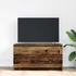 Kép 3/11 - Antik fa színű szerelt fa TV-szekrény 100x35x54 cm
