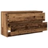Kép 5/11 - Antik fa színű szerelt fa TV-szekrény 100x35x54 cm