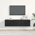Kép 3/11 - Fekete tölgy színű szerelt fa TV-szekrény 120x30x30,5 cm