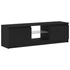 Kép 3/11 - Fekete tölgy szerelt fa TV-szekrény LED-ekkel 120x30x36 cm
