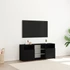 Kép 4/11 - Fekete tölgy szerelt fa TV-szekrény LED-ekkel 120x30x50 cm
