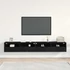 Kép 4/11 - TV Fali Szekrény 2 pcs Musta tammi 100 x 30 x 30 cm Faanyag