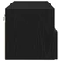 Kép 8/11 - TV Fali Szekrény 2 pcs Musta tammi 100 x 30 x 30 cm Faanyag