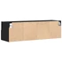 Kép 9/11 - TV Fali Szekrény 2 pcs Musta tammi 100 x 30 x 30 cm Faanyag