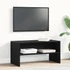 Kép 1/10 - Fekete tölgy színű szerelt fa TV-szekrény 80 x 40 x 40 cm