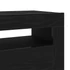 Kép 9/11 - TV Szekrény LED világítással Fekete Tölgy 120x35x40 cm Szerelt Fa