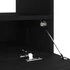 Kép 11/11 - Tévé Szekrény LED Fényekkel Fekete Tölgy 100x35x40 cm Műanyag Fa