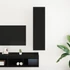 Kép 4/11 - TV Szekrény Fekete Tölgy 30,5x30x110 cm Készített Fa