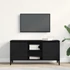 Kép 2/9 - TV Szekrény Fekete Tölgy 102x35x50 cm Műanyag Fa