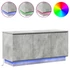 Kép 4/8 - TV állvány Beton Szürke 100x38x49 cm Mérnöki fa