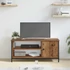 Kép 4/11 - TV szekrény polcokkal tárolóval ajtóval Régi fa 100 x 40 x 45 cm Faanyag
